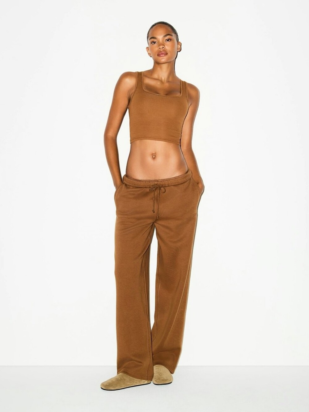 Skims Cottom Fleece Straight Leg